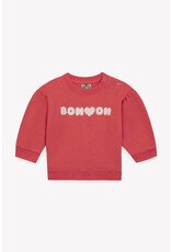 Bonton Bonton - Trui rood/roze - bouclé