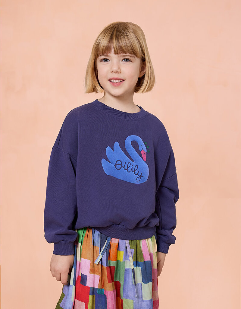 Oilily Oilily - Sweater Hoki - zwaan