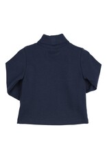 Gymp Rolkraag blouse - Robby - donker blauw
