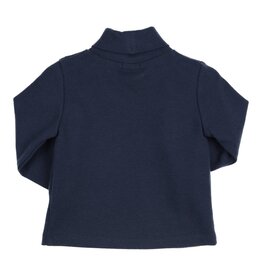 Gymp Rolkraag blouse - Robby - donker blauw
