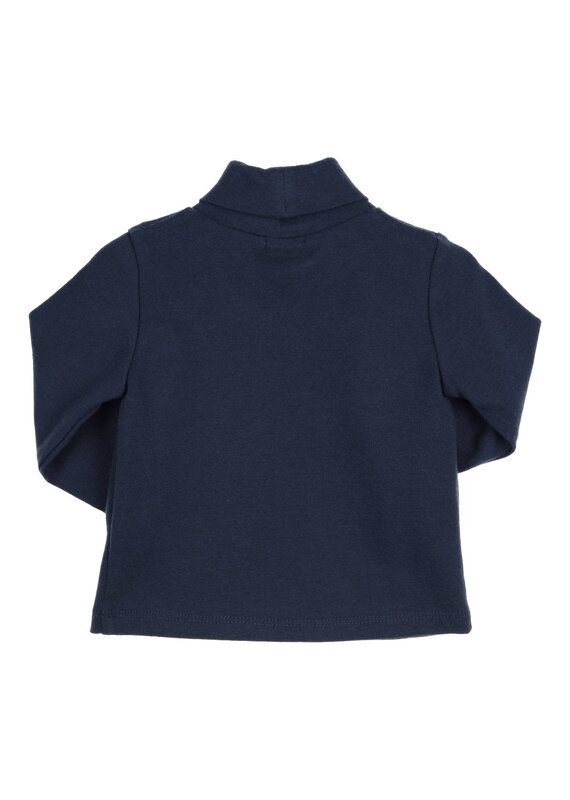 Gymp Rolkraag blouse - Robby - donker blauw