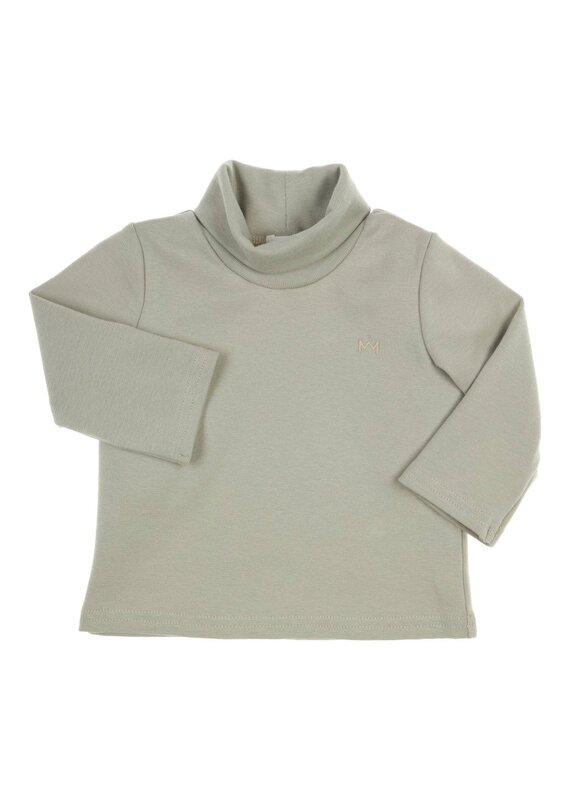 Gymp Rolkraag blouse - Robby - zacht groen