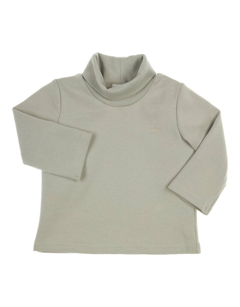 Gymp Rolkraag blouse - Robby - zacht groen