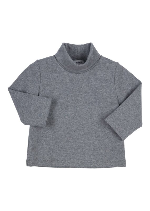 Gymp Rolkraag blouse - Robbie - grijs