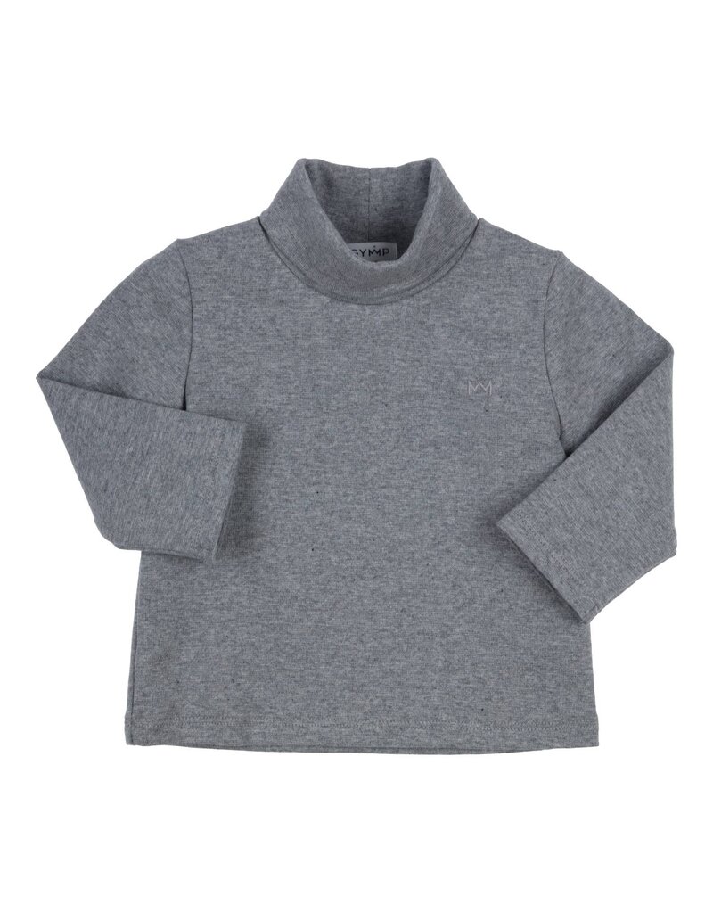 Gymp Rolkraag blouse - Robbie - grijs