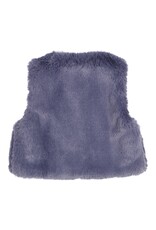 Gymp Gilet Isolde - fake fur girls - donker blauw