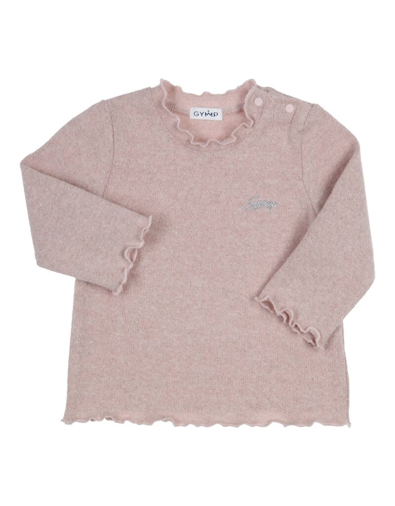 Gymp Blouse Lucia - roze glinstering