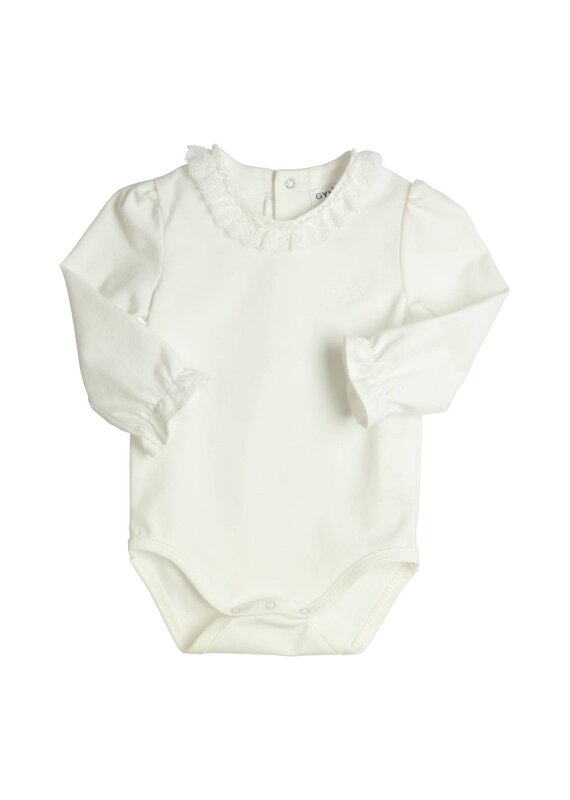Gymp Body blouse met frull kraag - off white