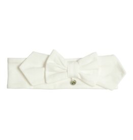 Gymp Haarband - off white met strik