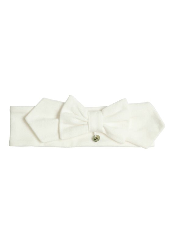 Gymp Haarband - off white met strik