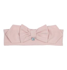 Gymp Haarband - oud/zacht roze  met strik