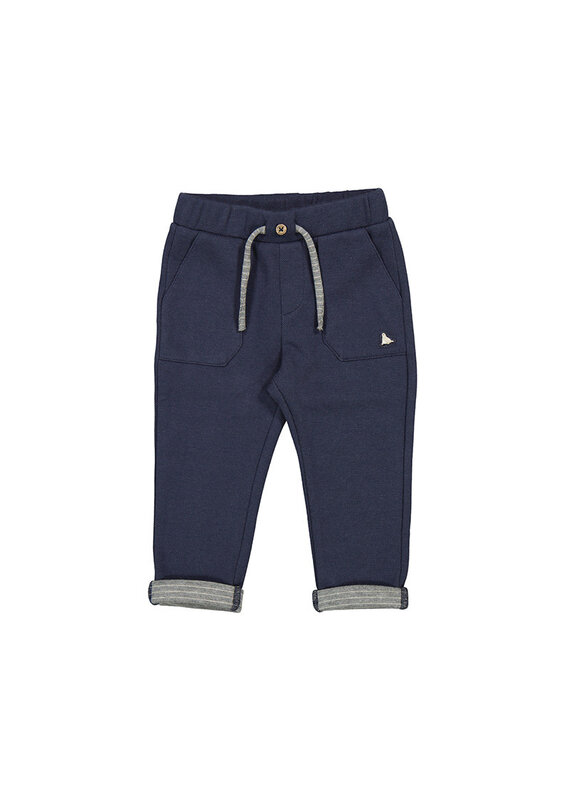 mayoral Broek donkerblauw met omslag - boys