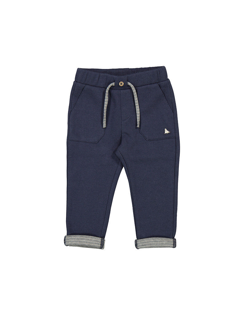 mayoral Broek donkerblauw met omslag - boys