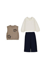 mayoral Set broek, blouse en debardeur - embroidery flower
