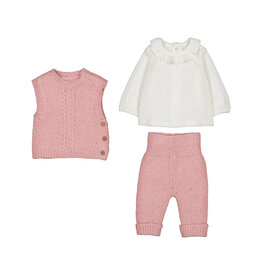 mayoral Knitted set for girls - soft pink