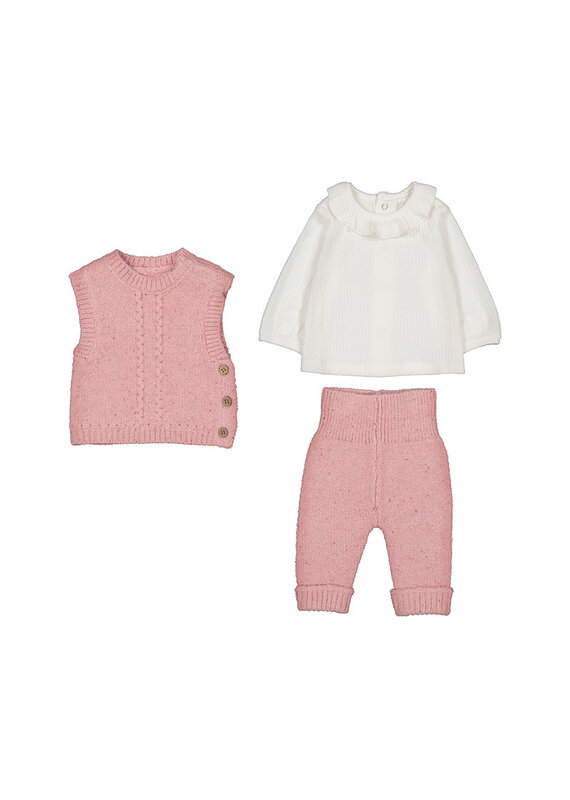 mayoral Knitted set for girls - soft pink