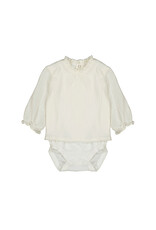 mayoral Body - blouse met opstaande kraag off white
