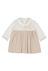 mayoral Jurkje met embroidery floweres - ecru