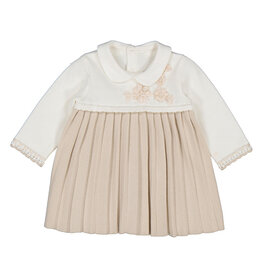 mayoral Jurkje met embroidery floweres - ecru