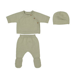 mayoral Newborn - tricot setje - sage