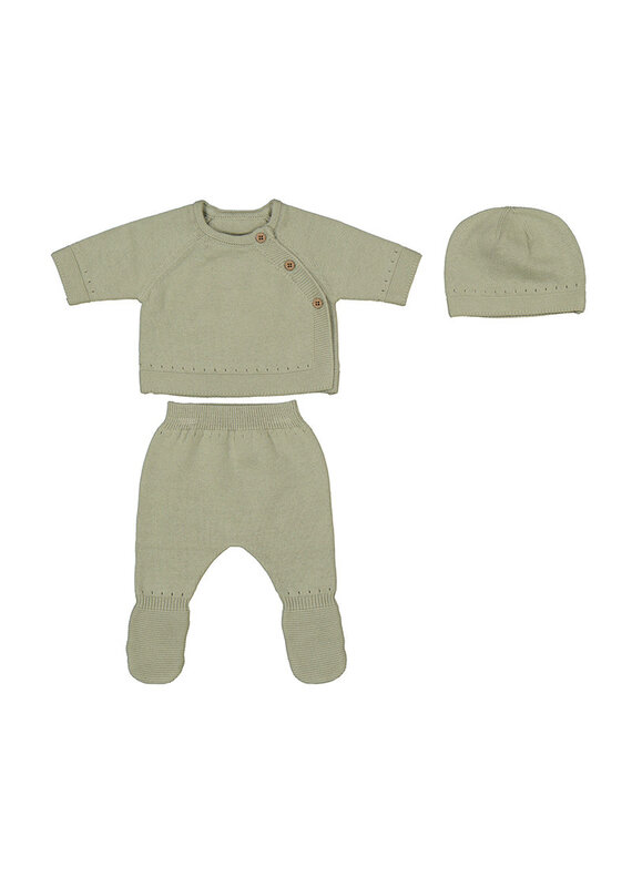 mayoral Newborn - tricot setje - sage