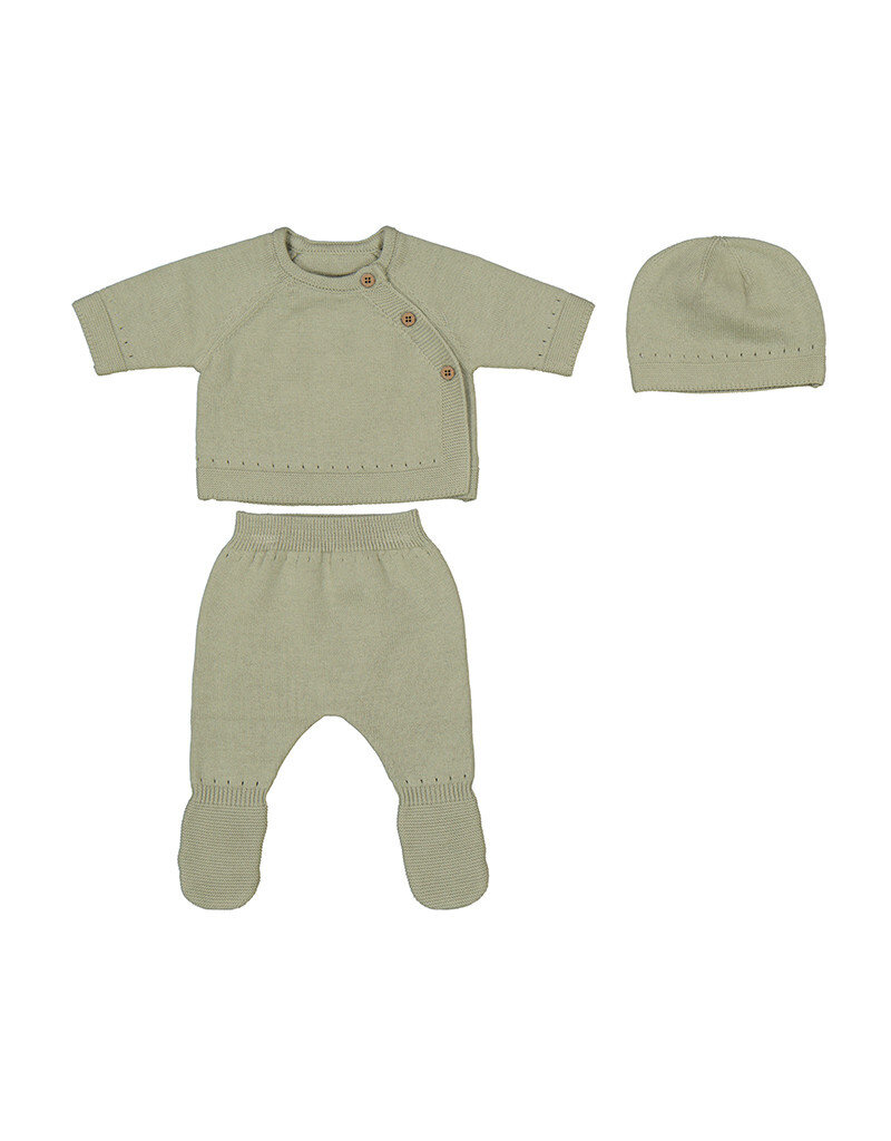 mayoral Newborn - tricot setje - sage