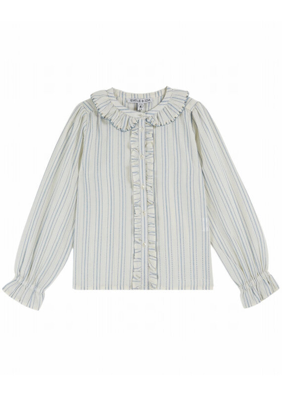 Emile & Ida Emile & Ida - Blouse Rayure - blauw/wit