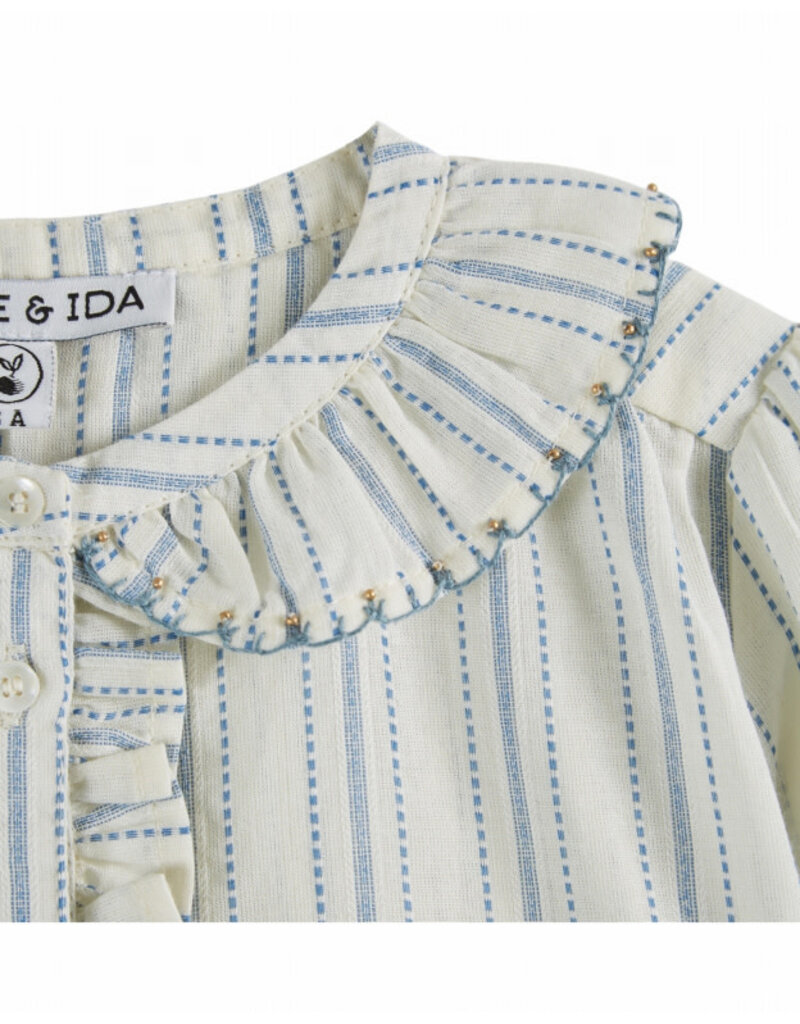Emile & Ida Emile & Ida - Blouse Rayure - blauw/wit