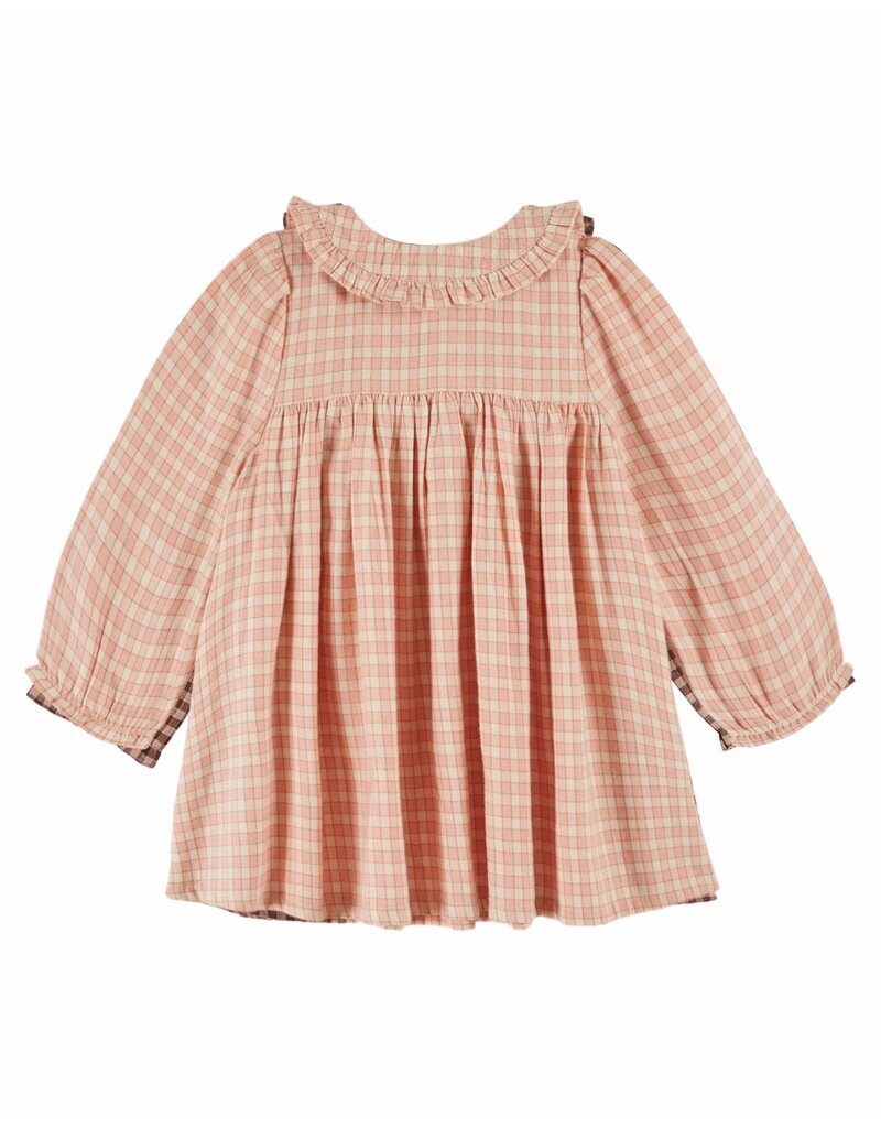 Emile & Ida Emile & Ida - Kleed Ecolier - Squares pink