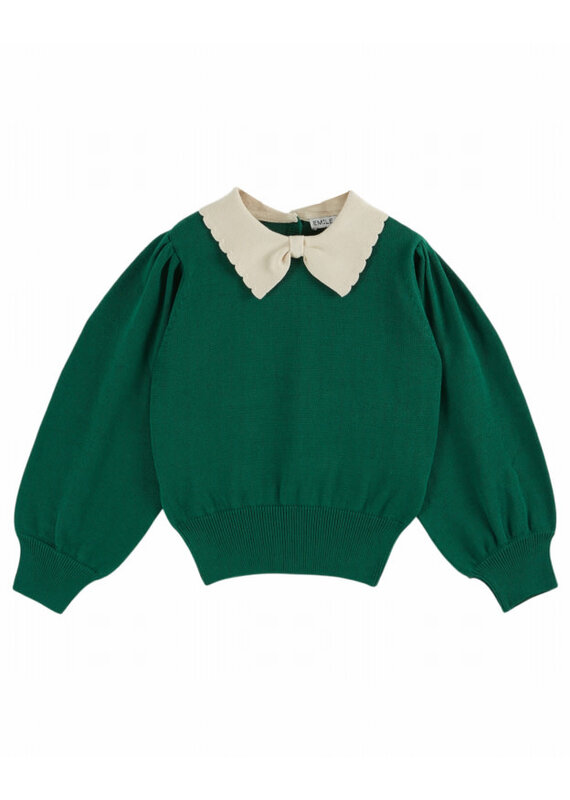 Emile & Ida Emile & Ida - Pullover met kraag - groen