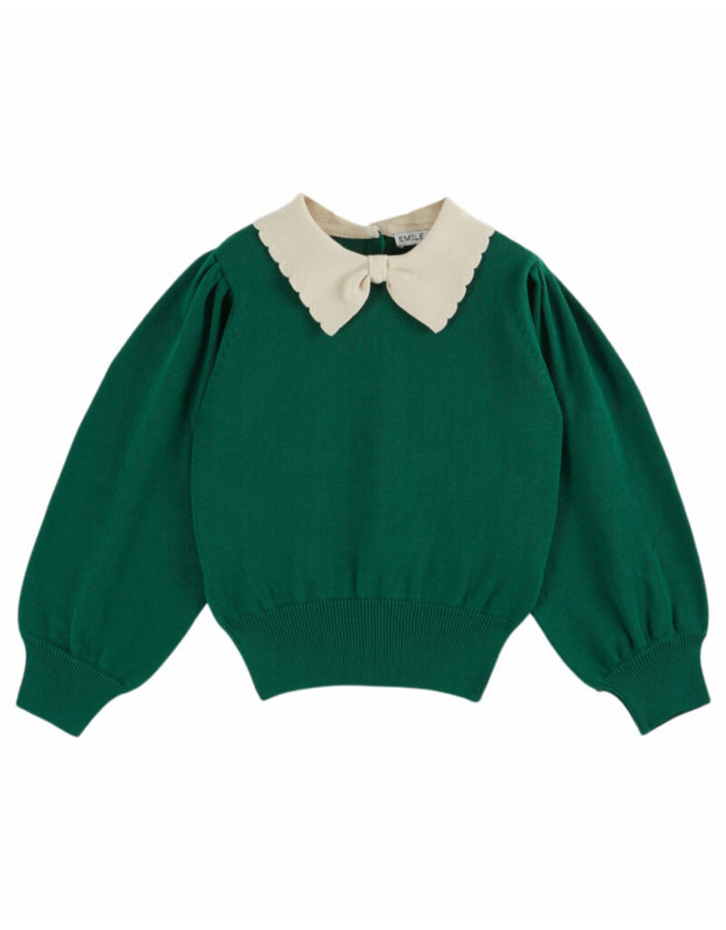 Emile & Ida Emile & Ida - Pullover met kraag - groen