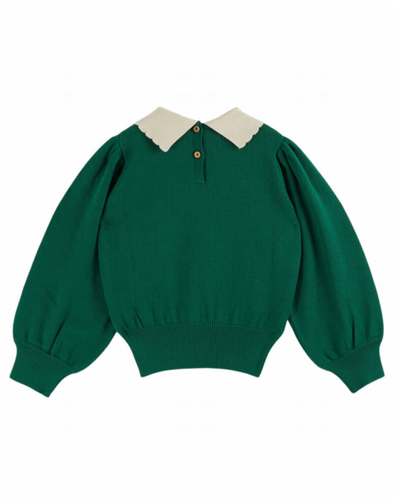 Emile & Ida Emile & Ida - Pullover met kraag - groen