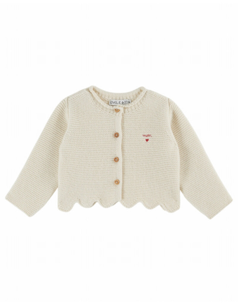 Emile & Ida Emile & Ida - Cardigan ecru - Mon coeur