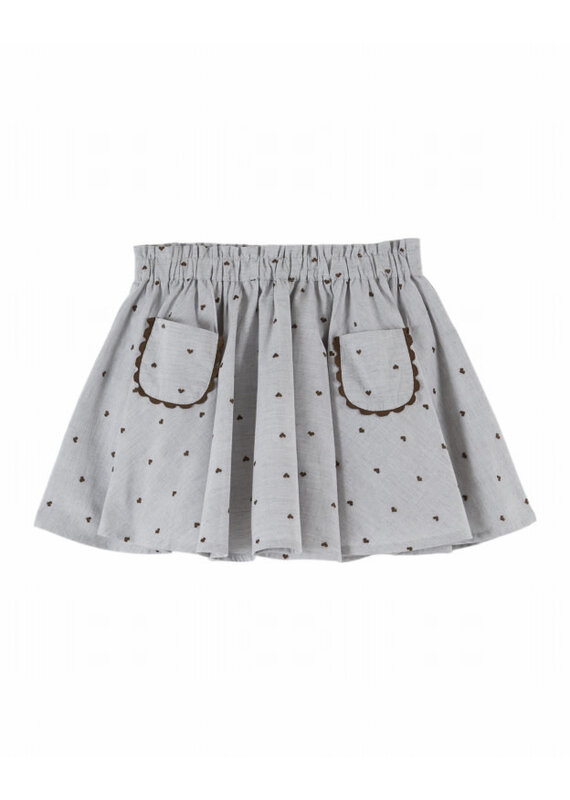 Emile & Ida Emile & Ida - Rok jacquard - hearts