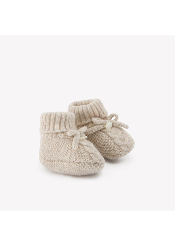 Tartine & Chocolat Tartine et Chocolat - gebreide baby schoentjes bruin