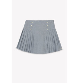 Tartine & Chocolat Tartine et chocolat - grijze geplooide rok