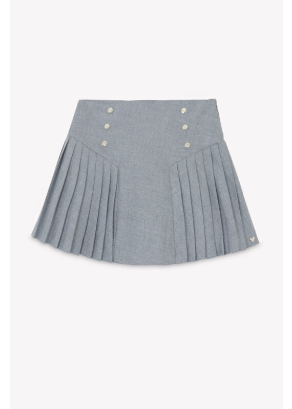 Tartine & Chocolat Tartine et chocolat - grijze geplooide rok