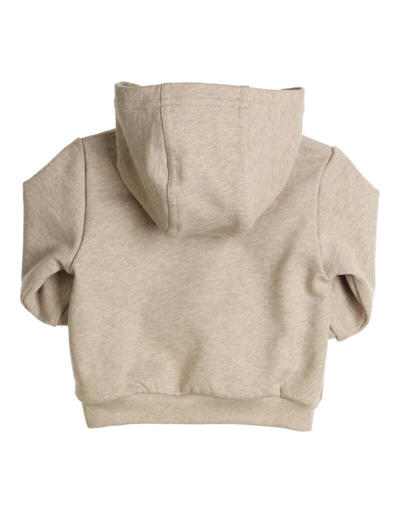 Gymp Sweater met kap en knoopjes-Beige