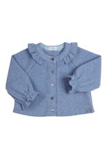 Gymp Cardigan-hartjesknoopjes-blauw