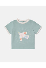 Stella McCartney Stella McCartney - T-shirt Bird sage/pink