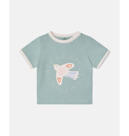 Stella McCartney Stella McCartney - T-shirt Bird sage/pink
