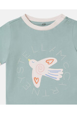 Stella McCartney Stella McCartney - T-shirt Bird sage/pink