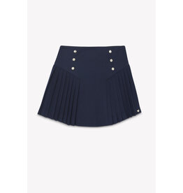 Tartine & Chocolat Tartine et Chocolat - donker blauwe geplooide rok