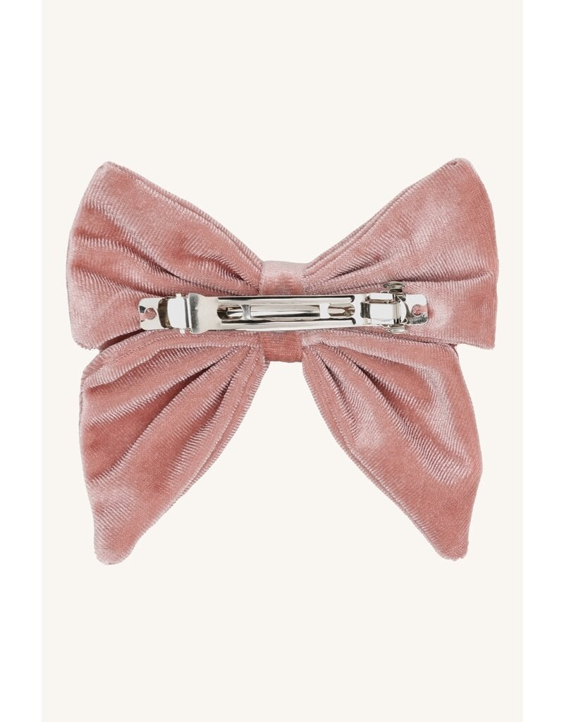 Hust and Claire Velour haarstrik - oud roze