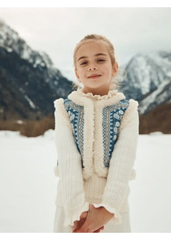 Louise Misha Louise Misha - reversible vest -stone bleu