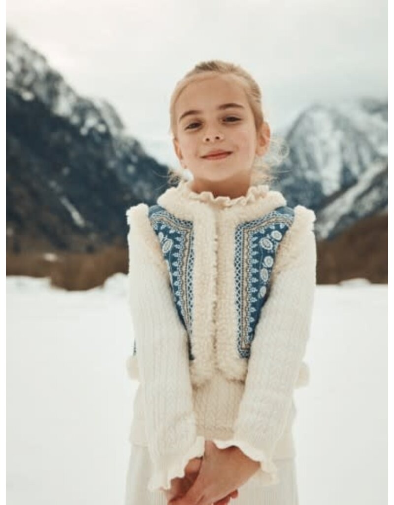 Louise Misha Louise Misha - reversible vest -stone bleu