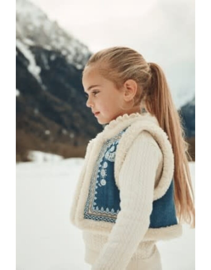 Louise Misha Louise Misha - reversible vest -stone bleu