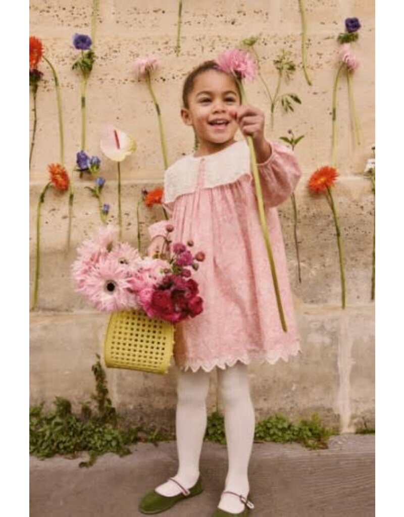 Louise Misha Louise Misha - Jurk Arinola - Kraag pink
