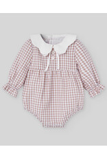 Paz Rodriguez Bloomer met kraagje-geruit-Lichtbruin/wit