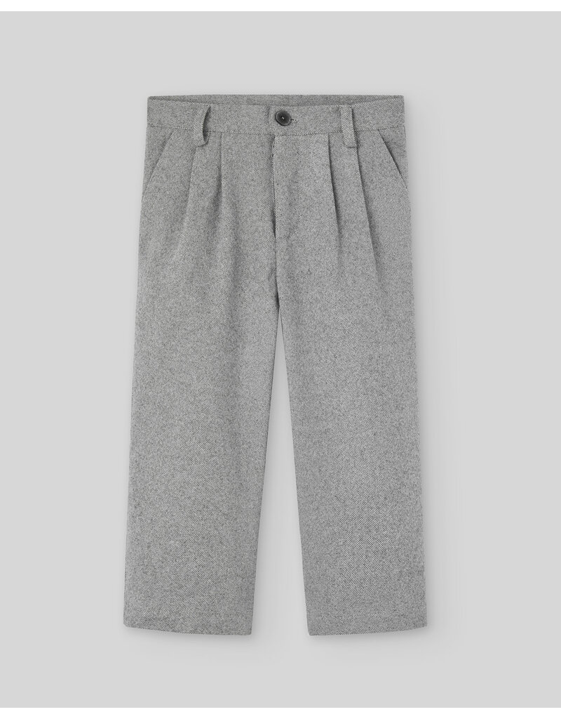 Paz Rodriguez Jongensbroek- grijs geweven